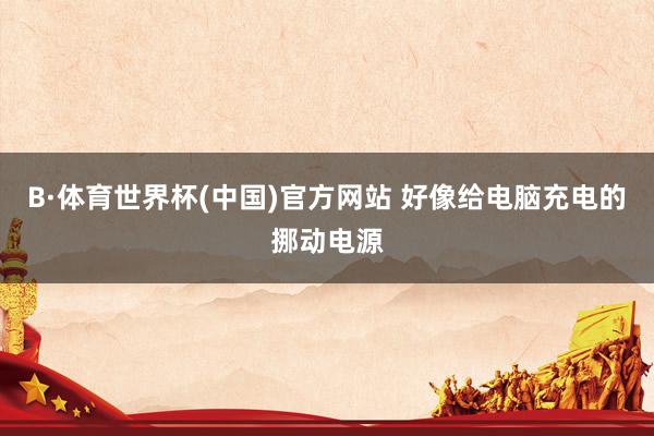 B·体育世界杯(中国)官方网站 好像给电脑充电的挪动电源