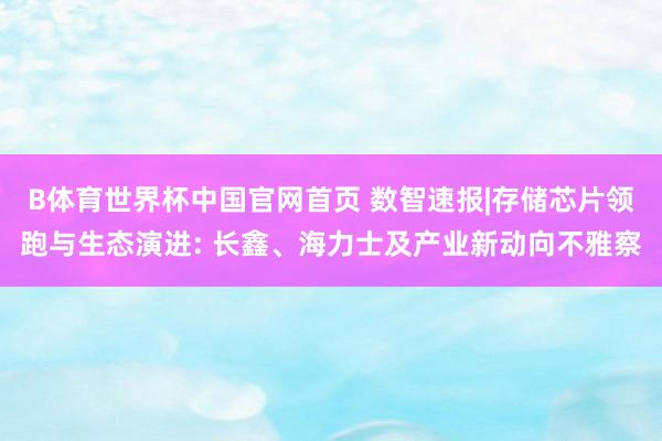 B体育世界杯中国官网首页 数智速报|存储芯片领跑与生态演进: 长鑫、海力士及产业新动向不雅察